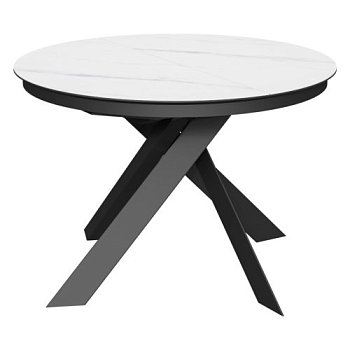 Стол для кухни круглый со столешницей из керамики (арт 35150) - Фото 2