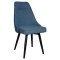 Стул кухонный на металлокаркасе с мягкой обивкой синий (арт 35112)