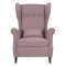 Стул-кресло мягкий с подлокотниками серый классика (арт 29449)