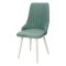 Стул кухонный мятный из велюра (арт 22847)
