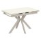 Стол обеденный раскладной керамический на одной ножке (арт 34378)