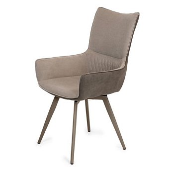 Полукресло с подлокотниками с обивкой из велюра (арт 30977) - Фото 2