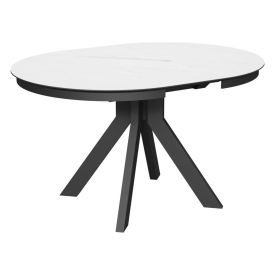 Обеденный стол круглый с керамической столешницей серый (арт 35137) Фото 2