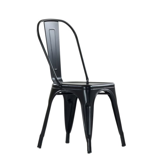 Стул дизайнерский черный tolix (арт 6780) Фото 1