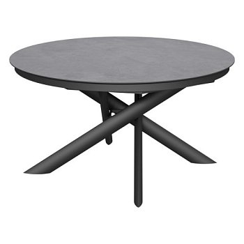 Стол раскладной круглый керамический на 1 ножке (арт 32695) - Фото 2