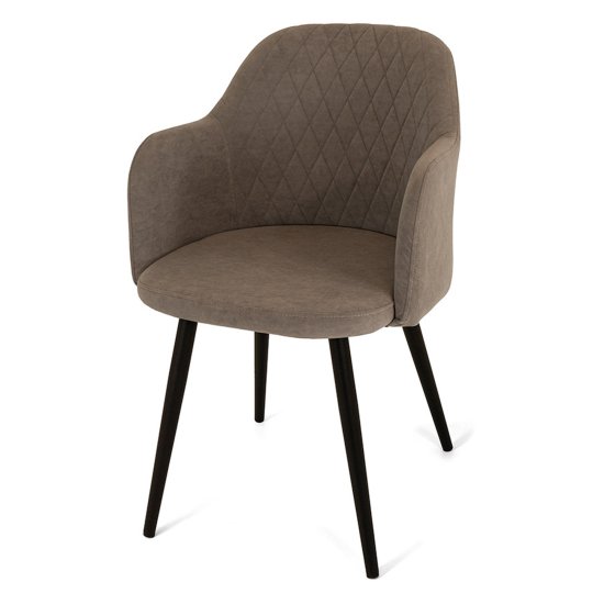 Стул с подлокотниками из велюра (арт 27333) Фото 3