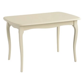 Кухонный стол раздвижной бежевый классика (арт 8037) - Фото 2