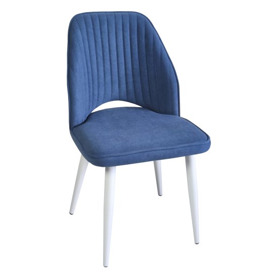 Стул мягкий кремовый велюровый в современном стиле (арт 31954) Фото 3