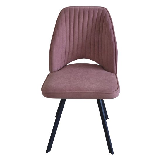 Стул с черными ножками из велюра современный (арт 31976) Фото 1