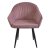 Стул-кресло мягкий с подлокотниками розовый (арт 29534)