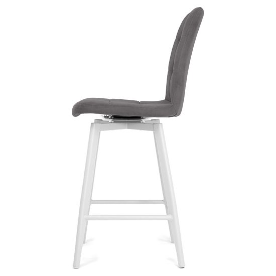 Стул полубарный мягкий из велюра (арт 35357) Фото 4