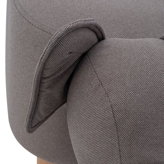 Пуфик с мягким сидением серый современный (арт 13346) Фото 6