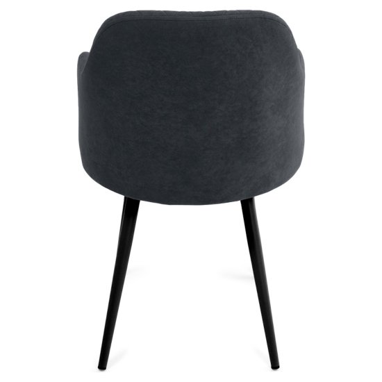 Стул мягкий серый с обивкой из велюра (арт 27337) Фото 2