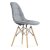 Стул с мягкой обивкой серый eames (арт 9601)