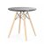 Стол обеденный дизайнерский круглый черный D-70 см eames (арт 7113)
