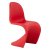 Стул для кухни интерьерный красный пластиковый (арт 29406)