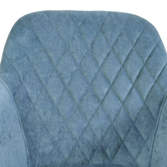 Стул-кресло с подлокотниками синий (арт 29513) Фото 4