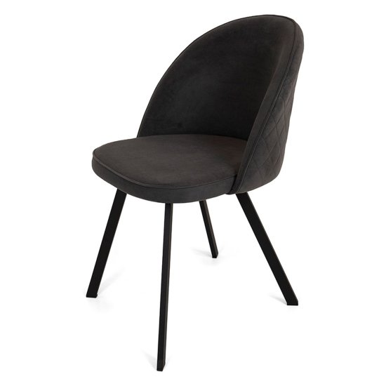 Стул кухонный на металлокаркасе из велюра (арт 21241) Фото 1