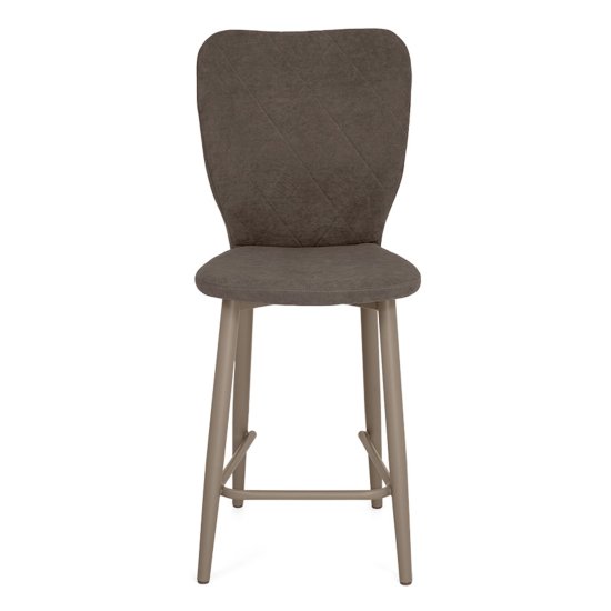 Полубарный стул мягкий из велюра (арт 23762) Фото 5