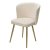 Стул для кухни мягкий бежевый из велюра (арт 33638)