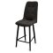 Стул барный с мягкой обивкой из велюра (арт 20861)