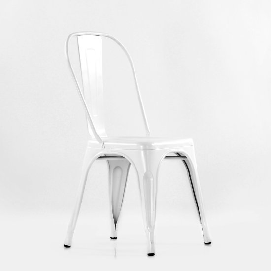 Стул для кухни дизайнерский белый tolix (арт 6767) Фото 3