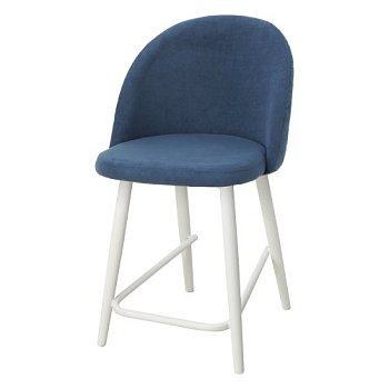 Стул барный на металлокаркасе с мягким сидением серый (арт 21345) - Фото 2