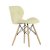 Стул дизайнерский из массива дерева мягкий бежевый eames (арт 5647)