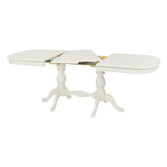 Кухонный стол овальный белый 160 см классика (арт 1895) Фото 2