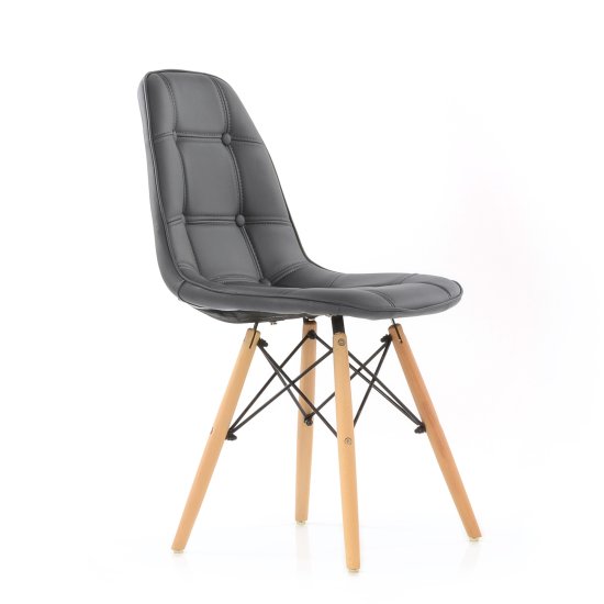 Стул дизайнерский деревянный мягкий eames style (арт 5265) Фото 3