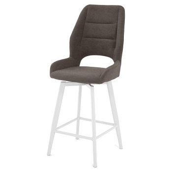 Стул полубарный на металлокаркасе мягкий из велюра (арт 35535) - Фото 2