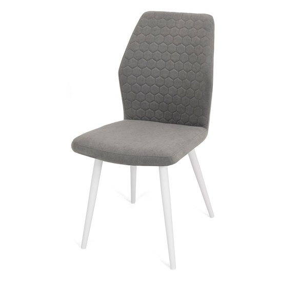 Стул металлический серый велюровый (арт 19939) Фото 3