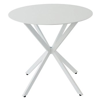 Стол обеденный круглый белый D-80 см (арт 16415) - Фото 2