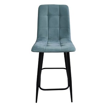 Полубарный стул мягкий зеленый (арт 23930) - Фото 2