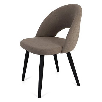 Стул с черными ножками с обивкой из велюра (арт 21667) - Фото 2