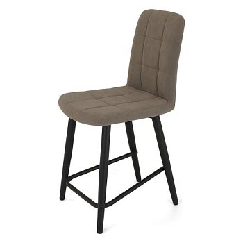 Полубарный стул с мягким сидением из велюра (арт 18788) - Фото 2