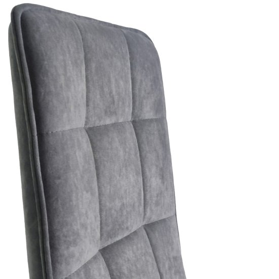 Стул на металлокаркасе мягкий серый (арт 29628) Фото 2