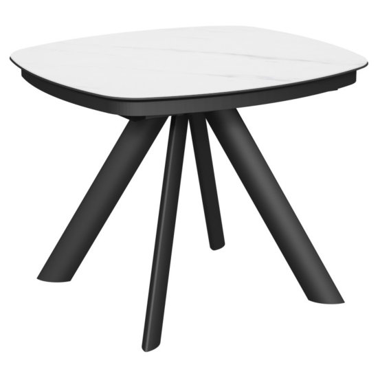 Стол овальный керамический белый (арт 35231) Фото 1