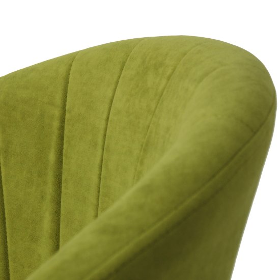 Стул мягкий зеленый с обивкой из велюра (арт 22452) Фото 4