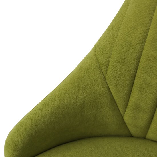 Стул зеленый с обивкой из велюра (арт 22862) Фото 4