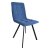 Стул на металлокаркасе с мягким сидением синий (арт 24940)