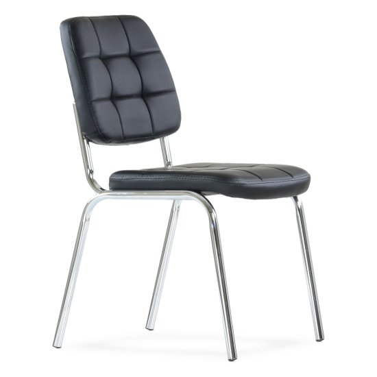 Стул на металлическом каркасе черный (арт 29138) Фото 1