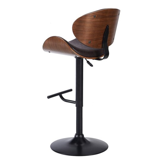 Барный стул с обивкой из экокожи регулируемый (арт 31467) Фото 4