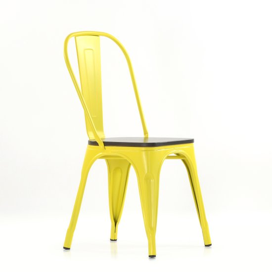 Стул дизайнерский желтый tolix (арт 6760) Фото 14