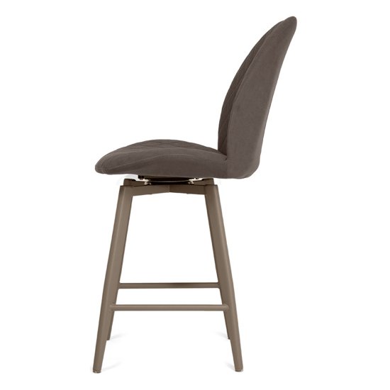 Барный стул мягкий с обивкой из велюра (арт 33554) Фото 2