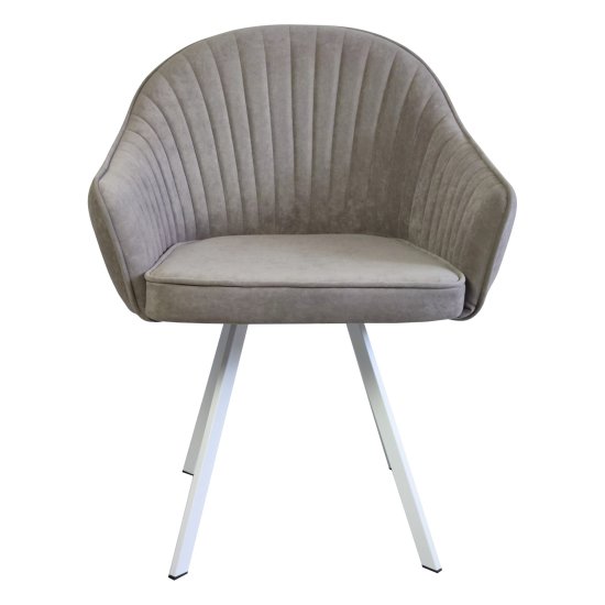 Стул-кресло ножки белые с подлокотниками (арт 29554) Фото 2