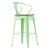 Барный высокий стул интерьерный зеленый tolix (арт 29455)