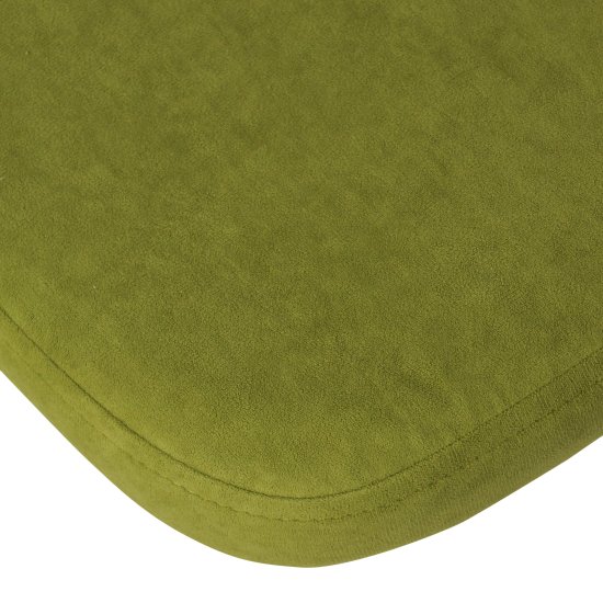 Полубарный стул на металлокаркасе зеленый из велюра (арт 26711) Фото 4