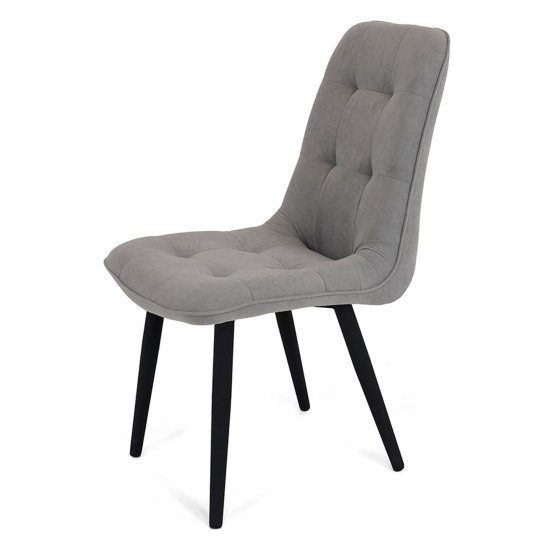 Стул с черными ножками из велюра (арт 20616) Фото 1