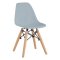 Стул деревянный серый пластиковый eames (арт 29400)